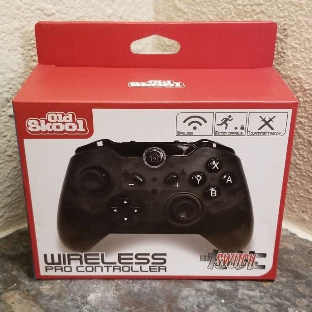 Switch Wireless Pro Controller Black (NEW) - Nintendo - Old Skool